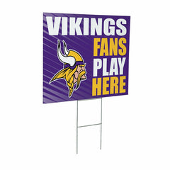 Minnesota Vikings Coroplast Yard Sign "Fans Play Here" - NFL Home
