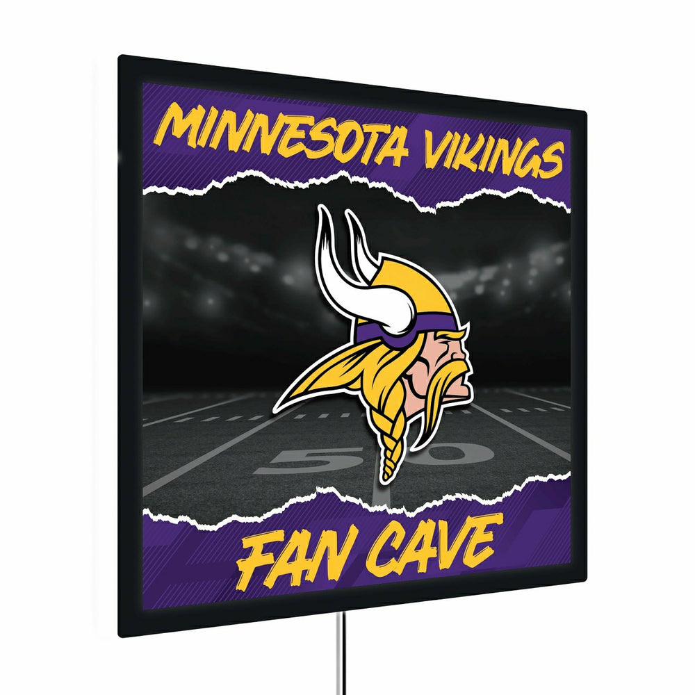 Minnesota Vikings 23"H x 23"L LED Wall Decor, Edgelite, Square - NFL Home