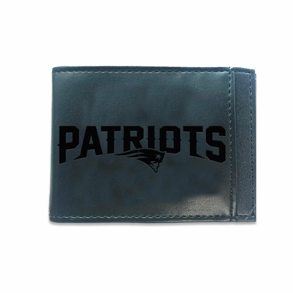 Front Pocket Wallet w/ RFID Blocking, New England Patriots, Black - NFL Home