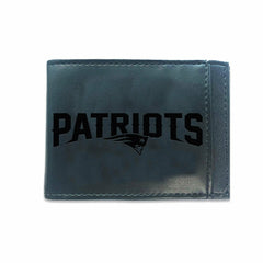 Front Pocket Wallet w/ RFID Blocking, New England Patriots, Black - NFL Home