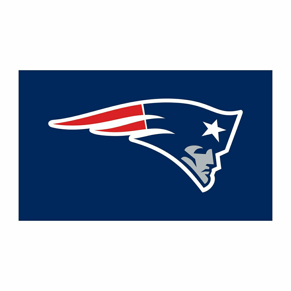 Full Color PVC Mat, 16" x 28", New England Patriots - NFL