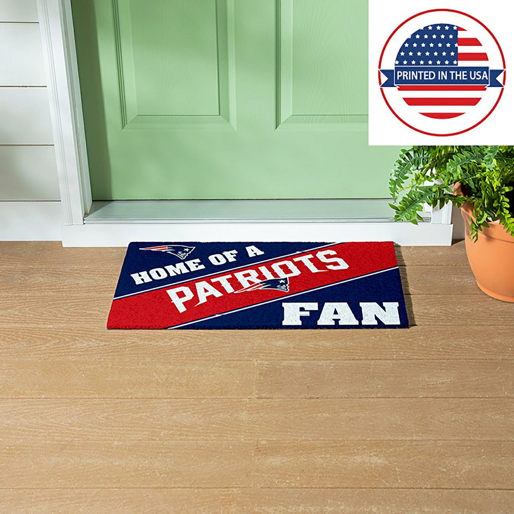 New England Patriots, PVC Mat COLOR, Home of a Fan - NFL
