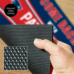 28" x 16" PVC Trapper Mat, Come Back with Tickets, New England Patriot - NFL