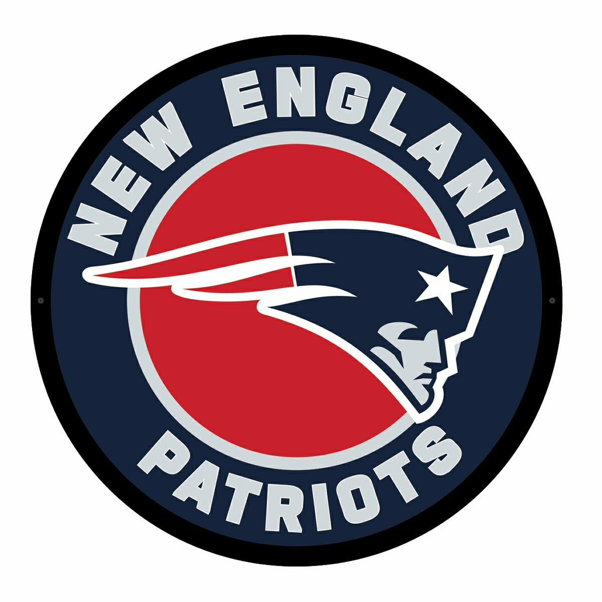LED Wall Decor, Round, New England Patriots - NFL Home