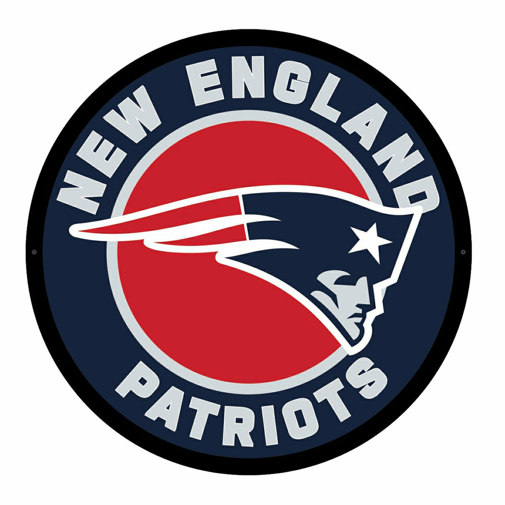 LED Wall Decor, Round, New England Patriots - NFL Home