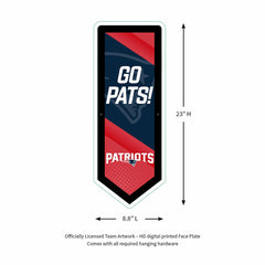LED Wall Decor, Pennant, New England Patriots - NFL Home