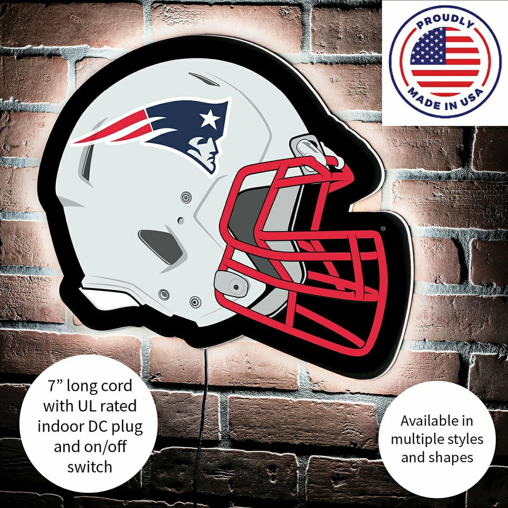 LED Wall Decor, Helmet, New England Patriots - NFL Home