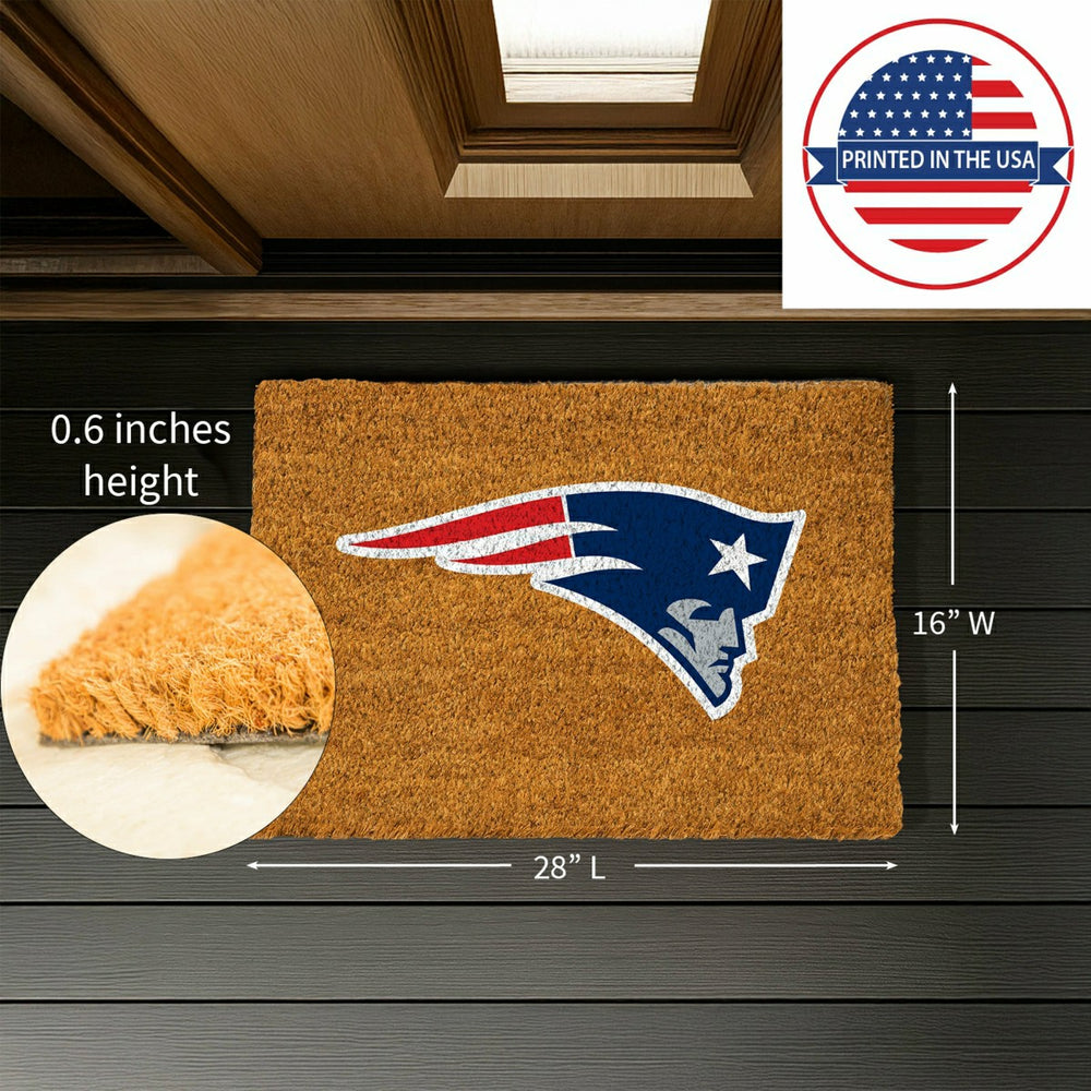 Coir Mat, 16"x28", New England Patriots - NFL
