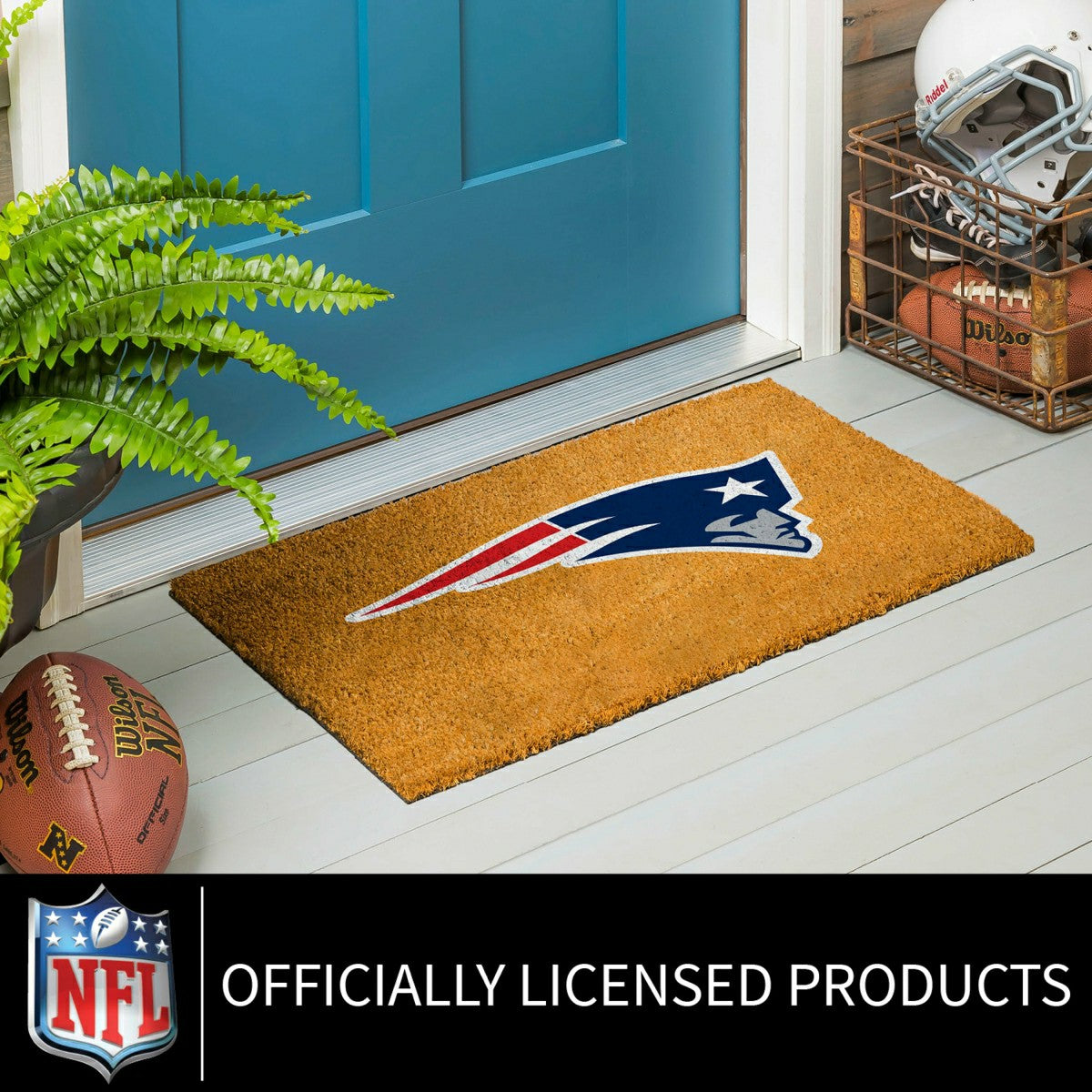 Coir Mat, 16"x28", New England Patriots - NFL