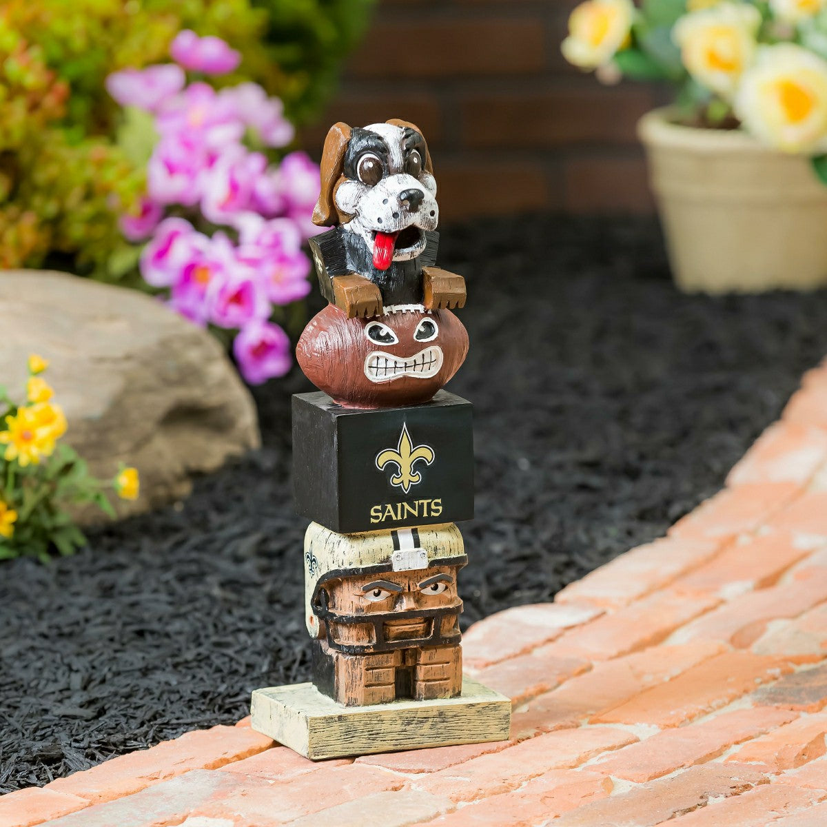 New Orleans Saints Tiki Team Totem Garden Statue - NFL Home