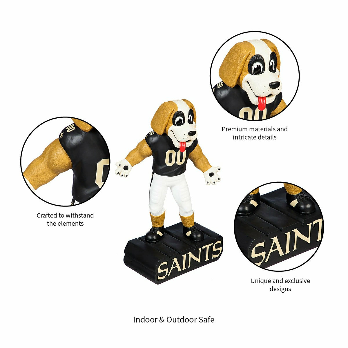 New Orleans Saints Mascot Statue   MyEvergreen - NFL Home