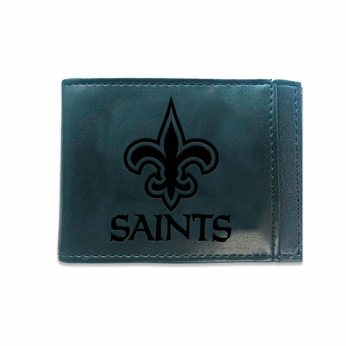 Front Pocket Wallet w/ RFID Blocking, New Orleans Saints, Black - NFL Home