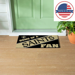 New Orleans Saints, PVC Mat COLOR, Home of a Fan - NFL