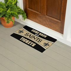 28" x 16" PVC Trapper Mat, Come Back with Tickets, New Orleans Saints - NFL