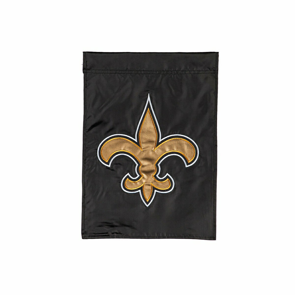 New Orleans Saints Applique Garden Flag - NFL Home