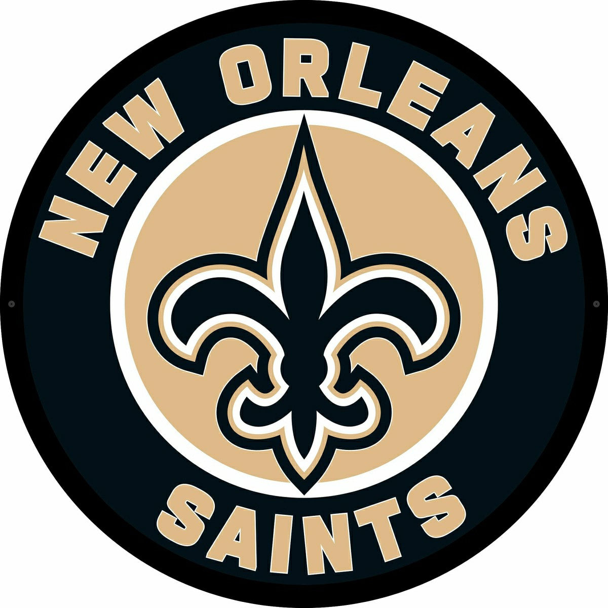 LED Wall Decor, Round, New Orleans Saints - NFL Home