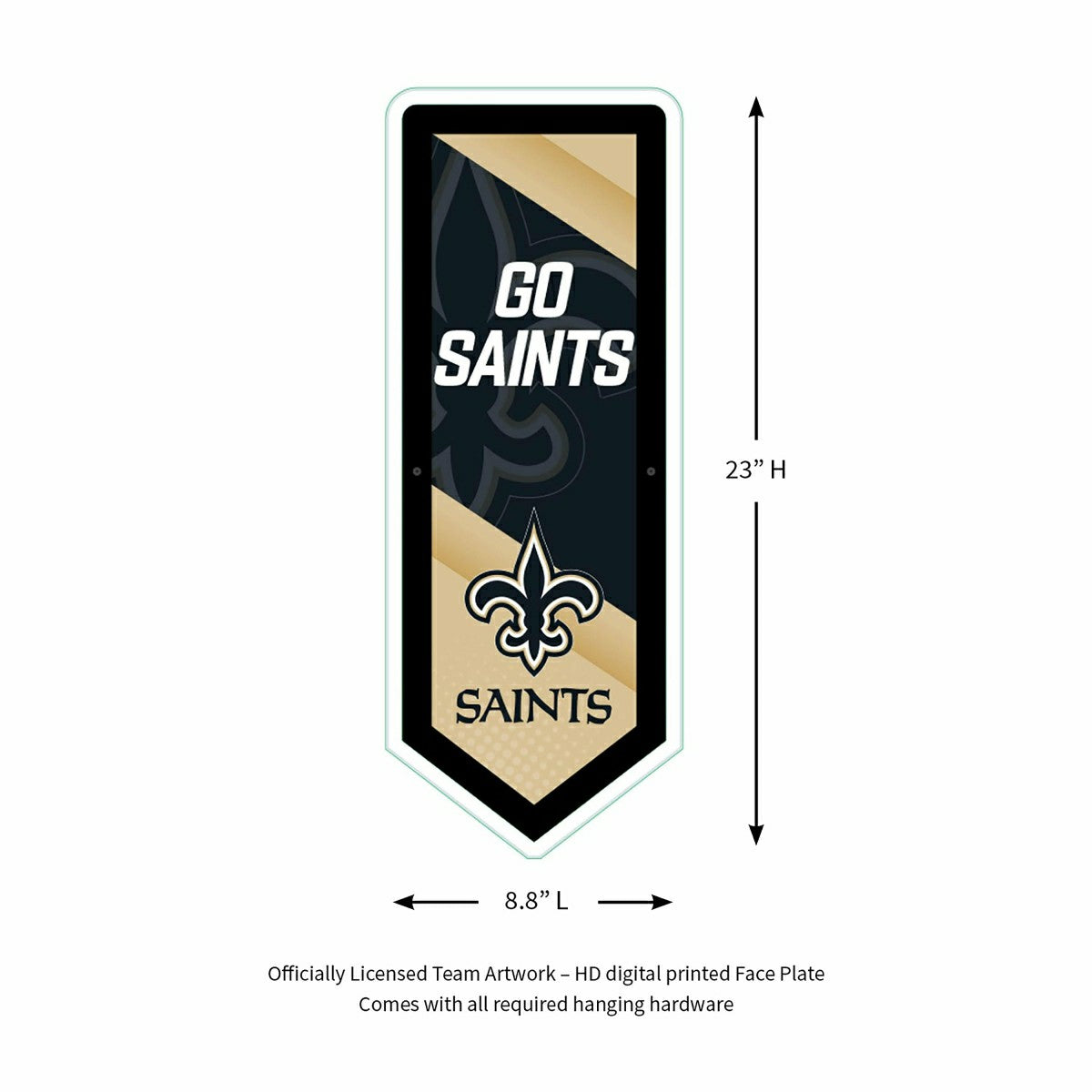 LED Wall Decor, Pennant, New Orleans Saints - NFL Home