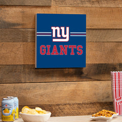 New York Giants Wood Wall Sign, 12x12 - NFL Home