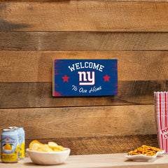 New York Giants Wood Wall Sign, 6x11 - NFL Home