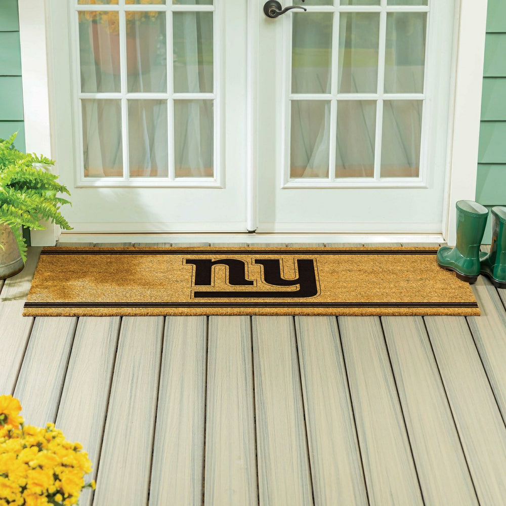 New York Giants Extra Large One Color Coir Mat, 60"x24" - NFL