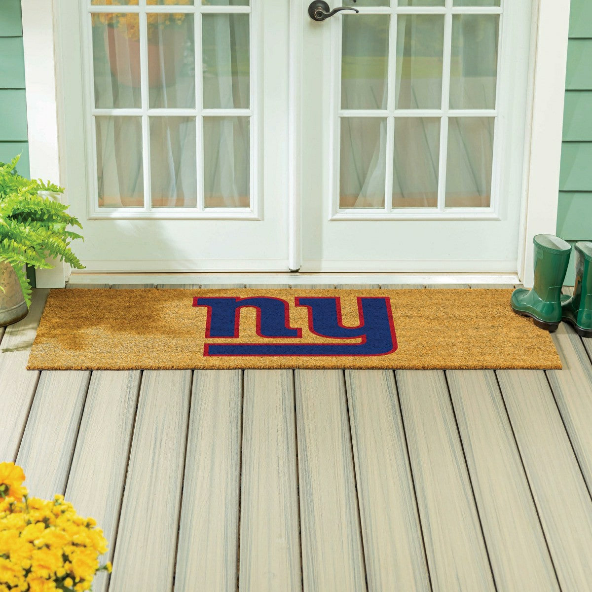 New York Giants Extra Large Full Color Coir Mat, 60"x24" - NFL