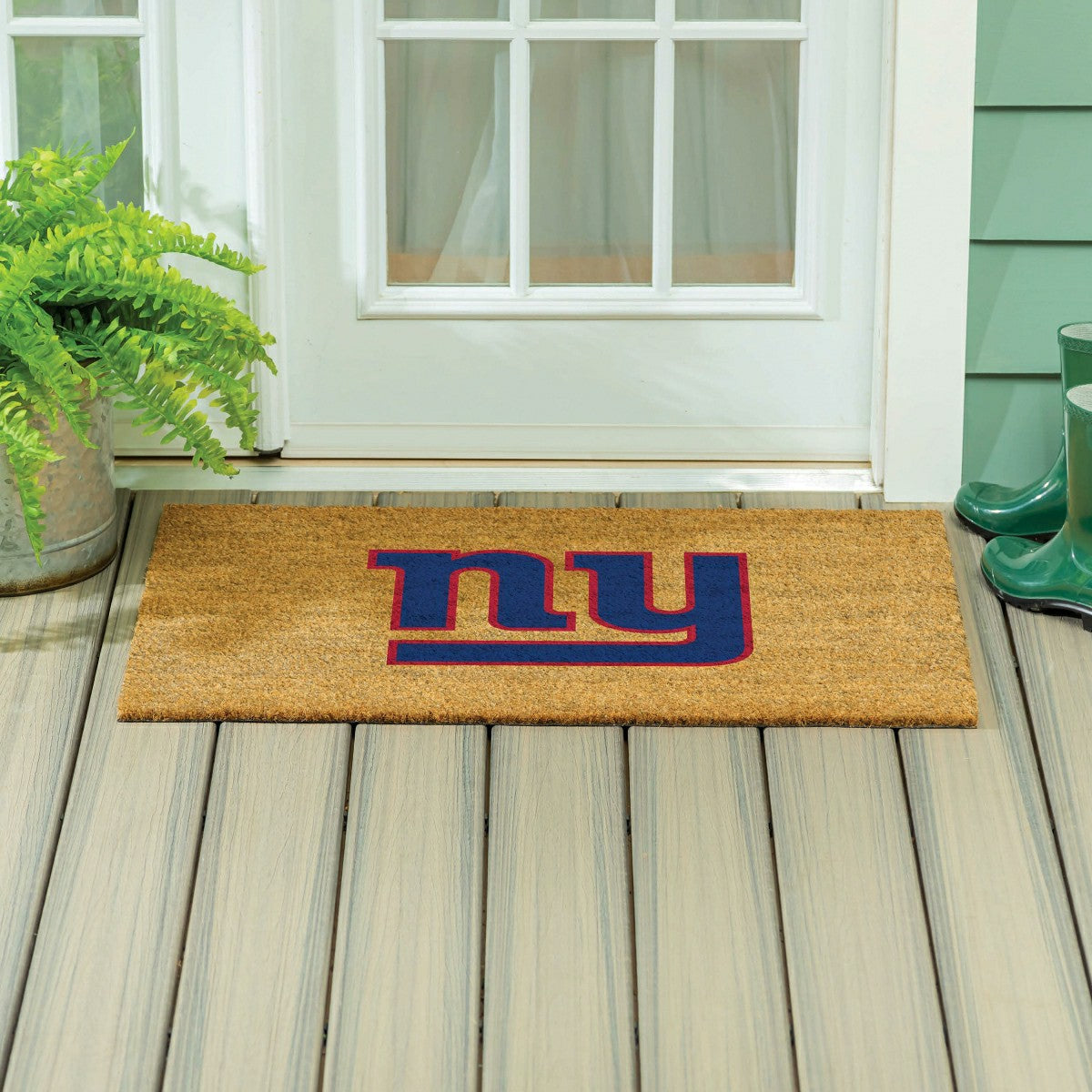New York Giants Large Full Color Coir Mat, 36"x24" - NFL