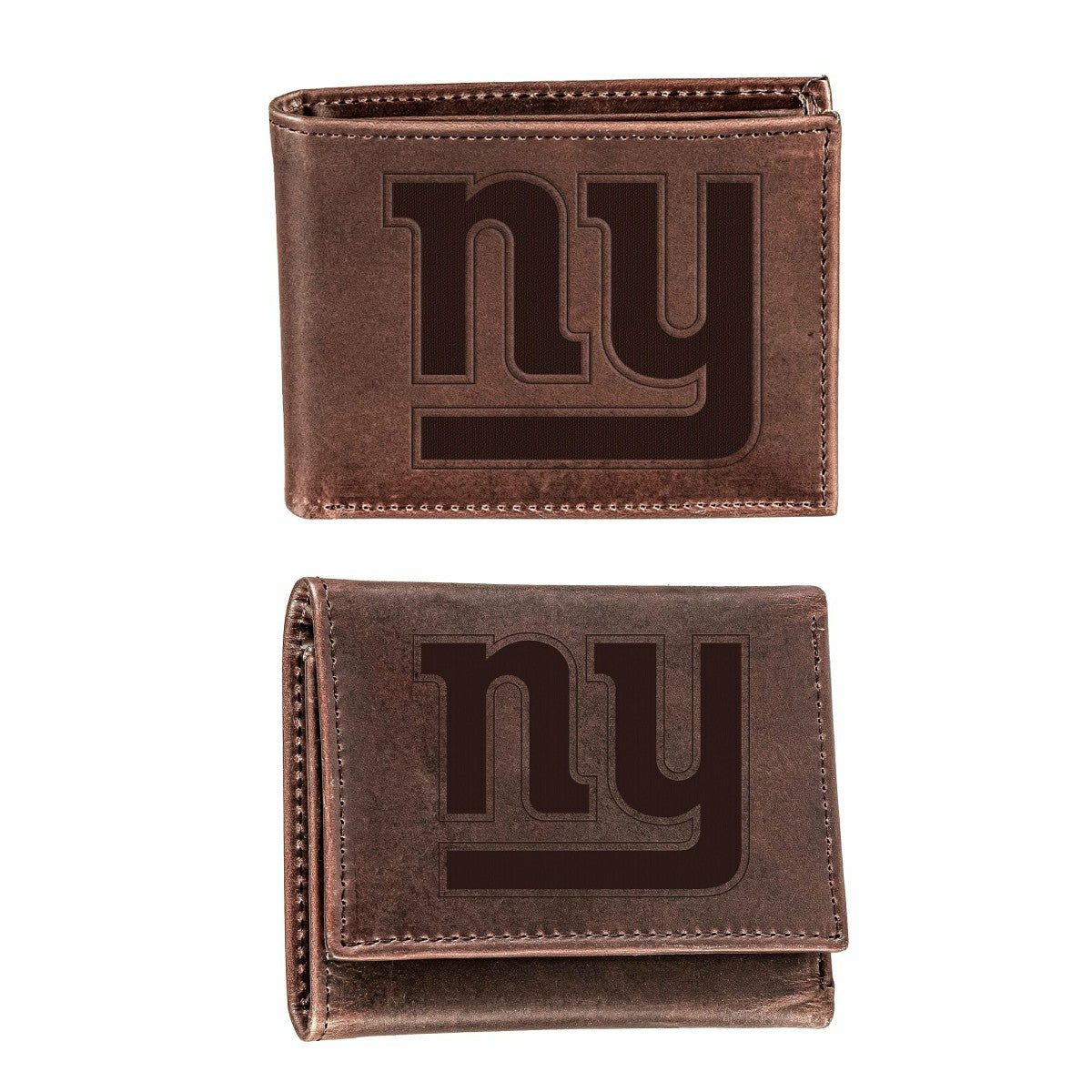 New York Giants, Bi-Fold and Tri-Fold Wallet Gift Set, Brown - NFL Home