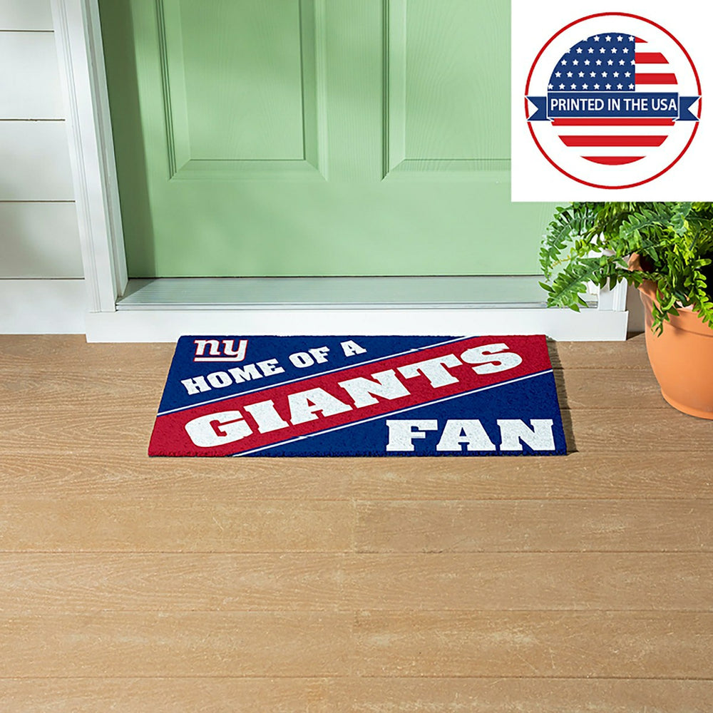 New York Giants, PVC Mat COLOR, Home of a Fan - NFL