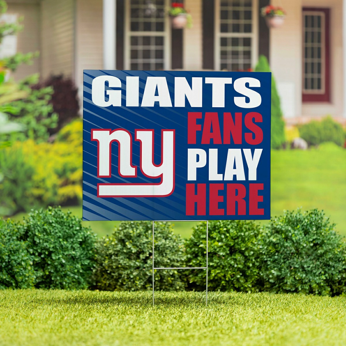New York Giants Coroplast Yard Sign "Fans Play Here" - NFL Home