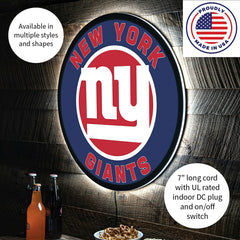 LED Wall Decor, Round, New York Giants - NFL Home