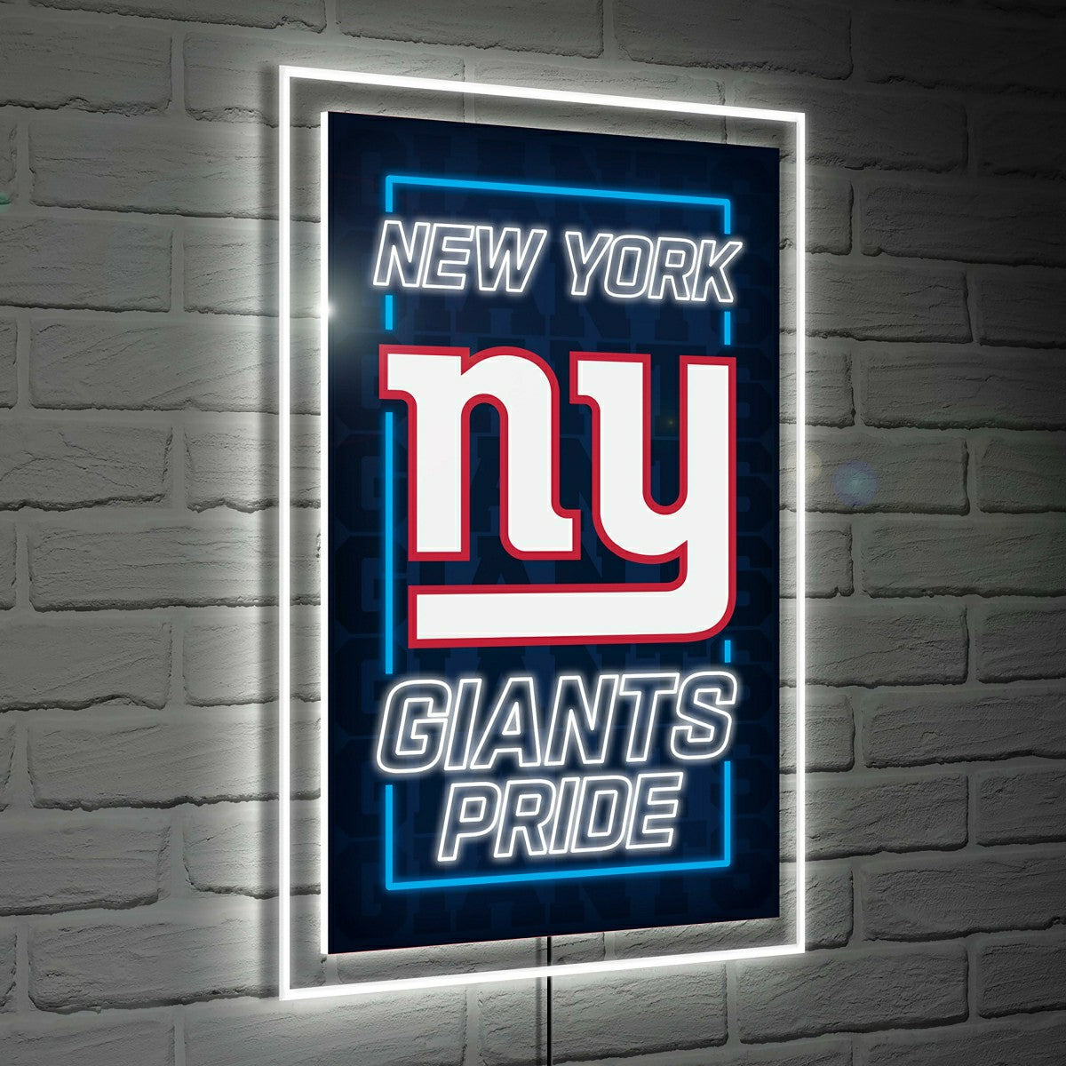 New York Giants NFL Football Rectangle Neolite LED Decor - NFL Home