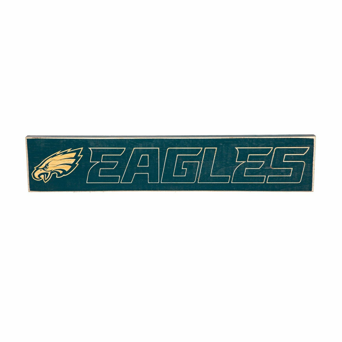Philadelphia Eagles Engraved Wood Sign, 3.5" x 18" - NFL Home