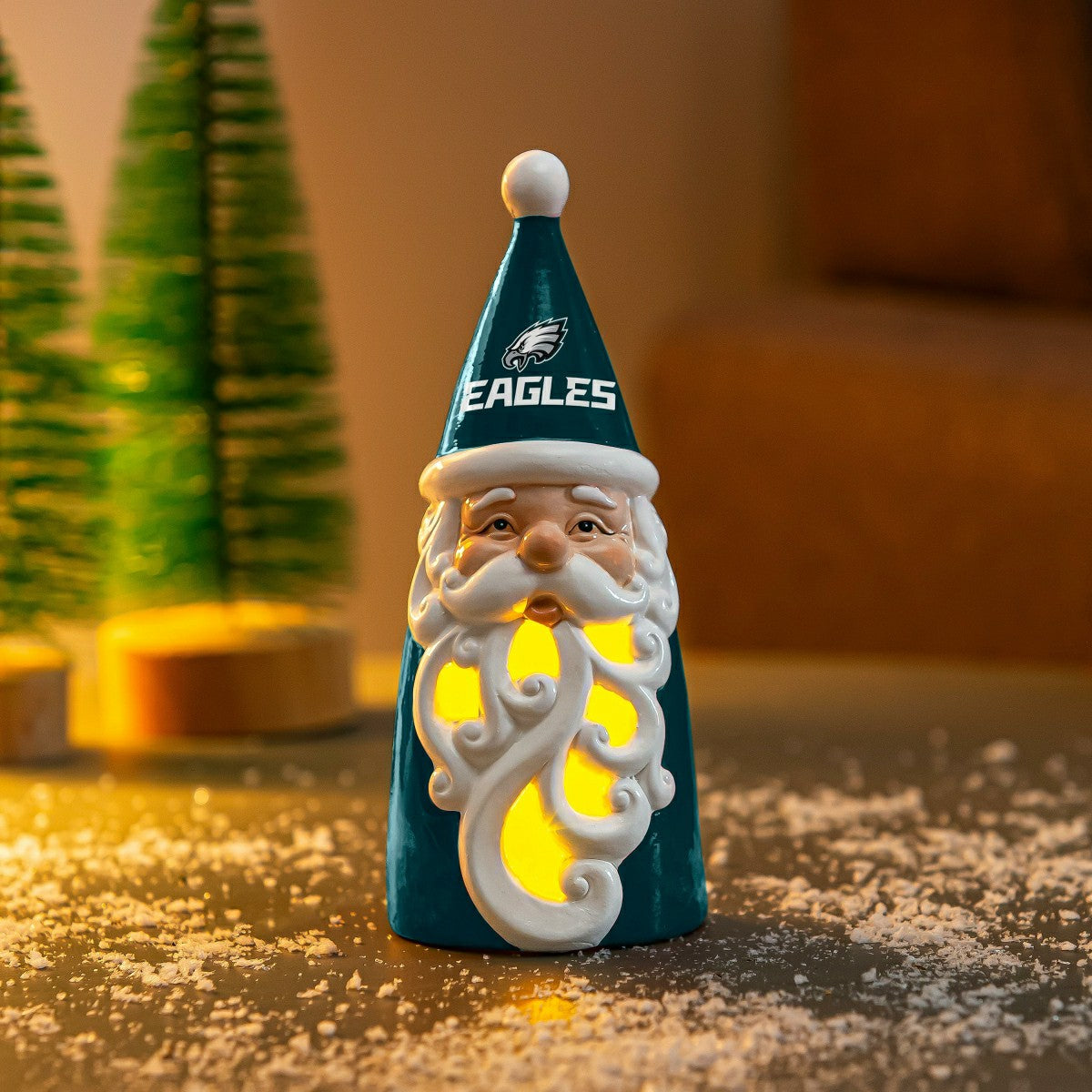 Philadelphia Eagles Santa LED Statuary, 8" - NFL Home