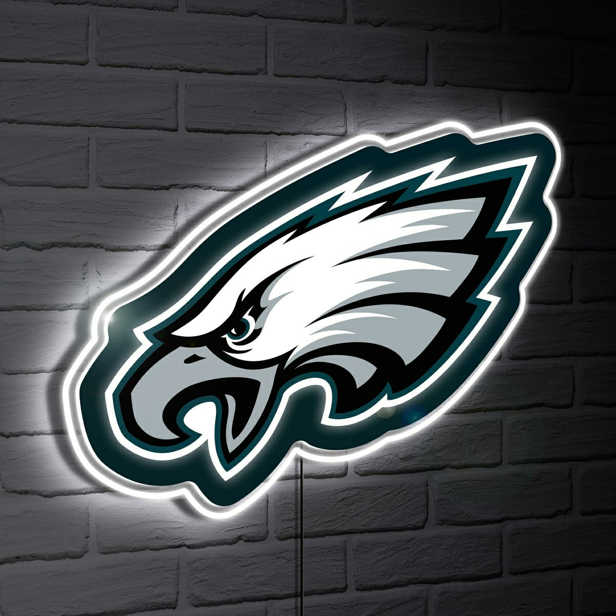 Philadelphia Eagles LED Wall Decor, Glazelite, Logo - NFL Home
