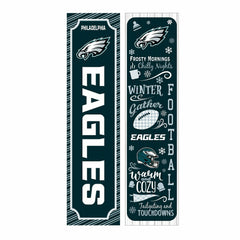 46" Double Sided Leaner, Philadelphia Eagles, Winter Seasonal - NFL Home