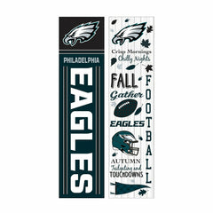 46" Double Sided Leaner, Philadelphia Eagles, Fall Seasonal - NFL Home