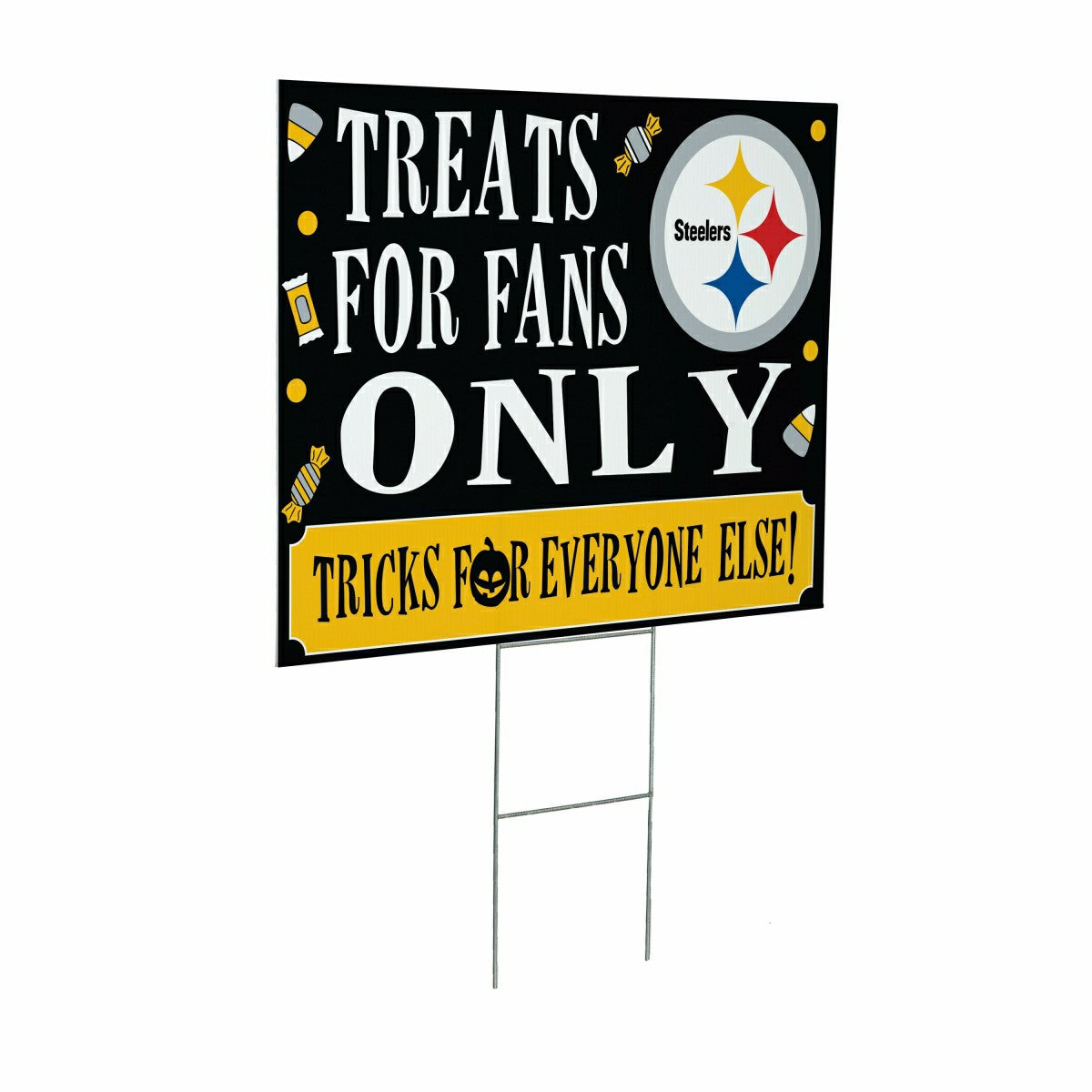 Pittsburgh Steelers Coroplast Yard Sign, Halloween Treats for Fans - NFL Home