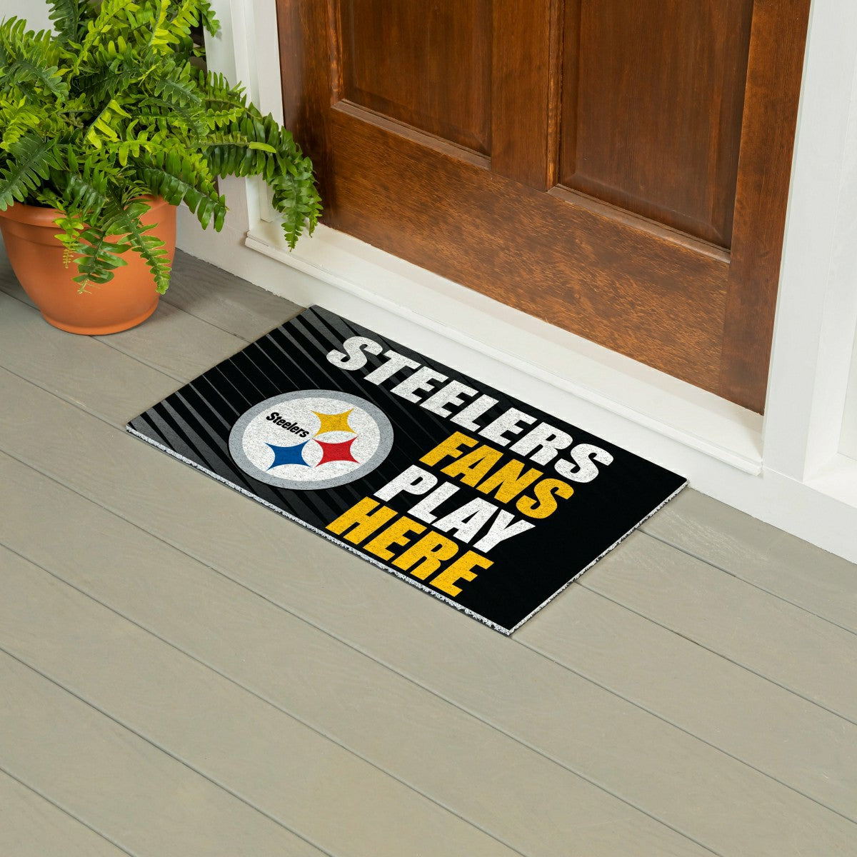 Pittsburgh Steelers Fan Mat, 28"x16" - NFL