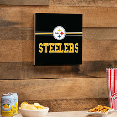 Pittsburgh Steelers Wood Wall Sign, 12x12 - NFL Home
