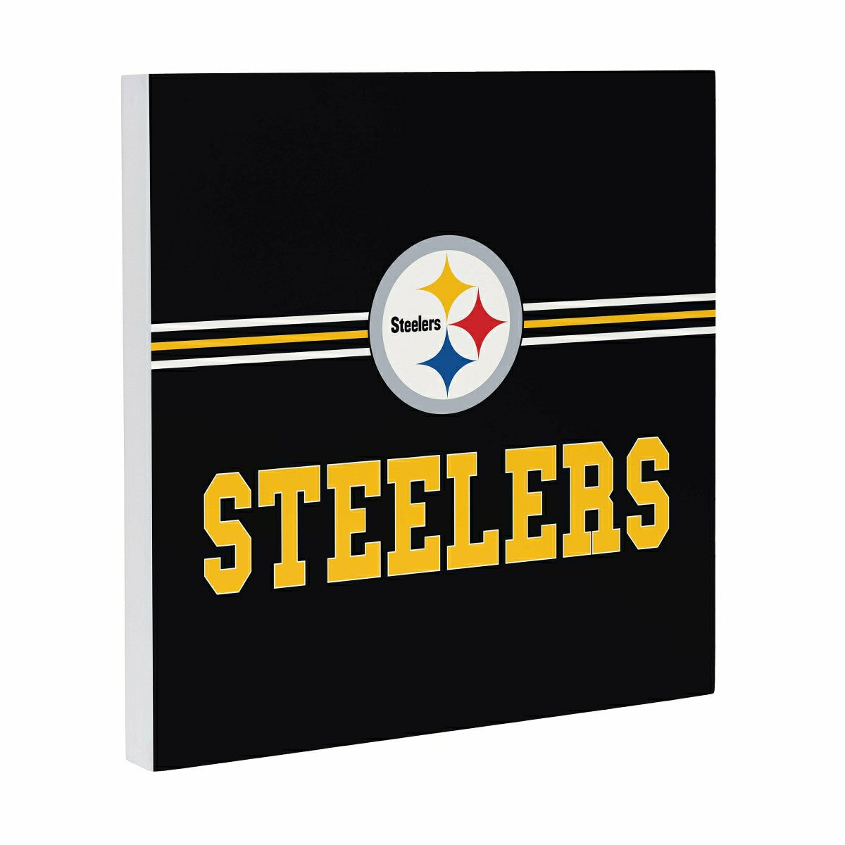 Pittsburgh Steelers Wood Wall Sign, 12x12 - NFL Home