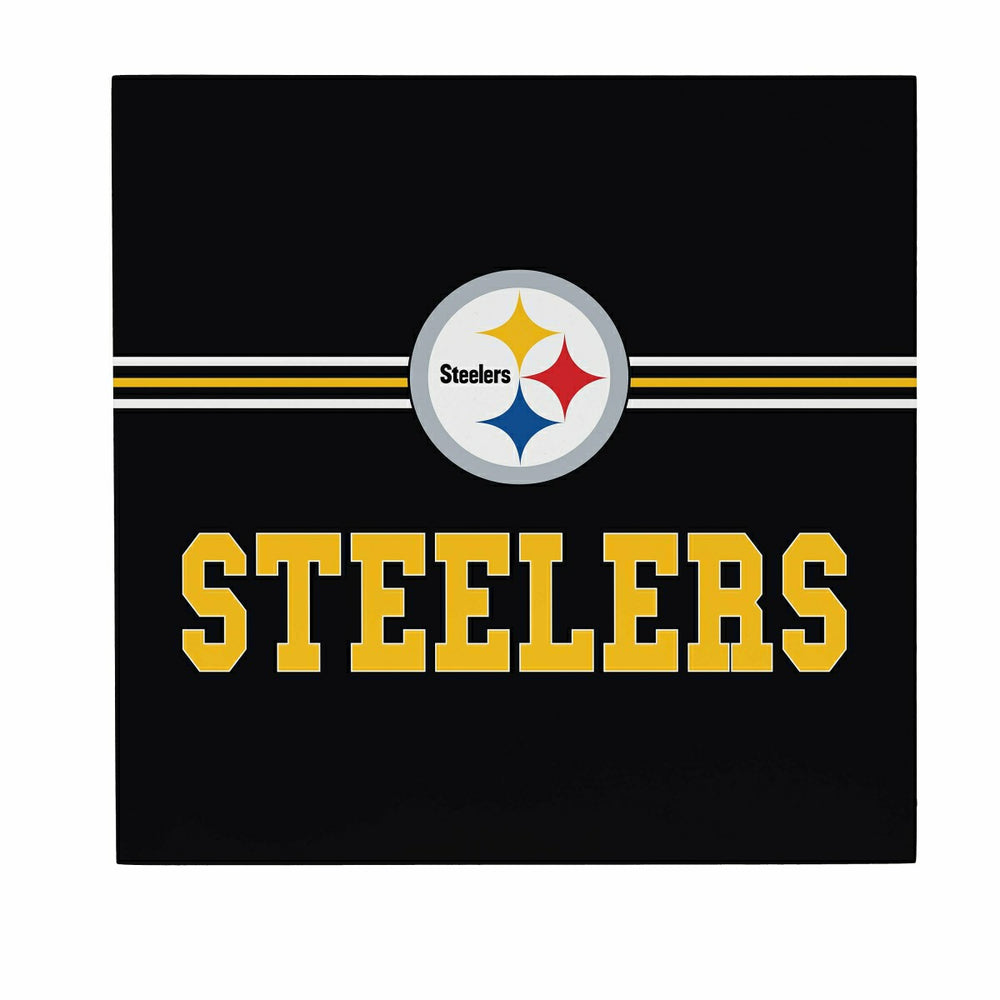 Pittsburgh Steelers Wood Wall Sign, 12x12 - NFL Home