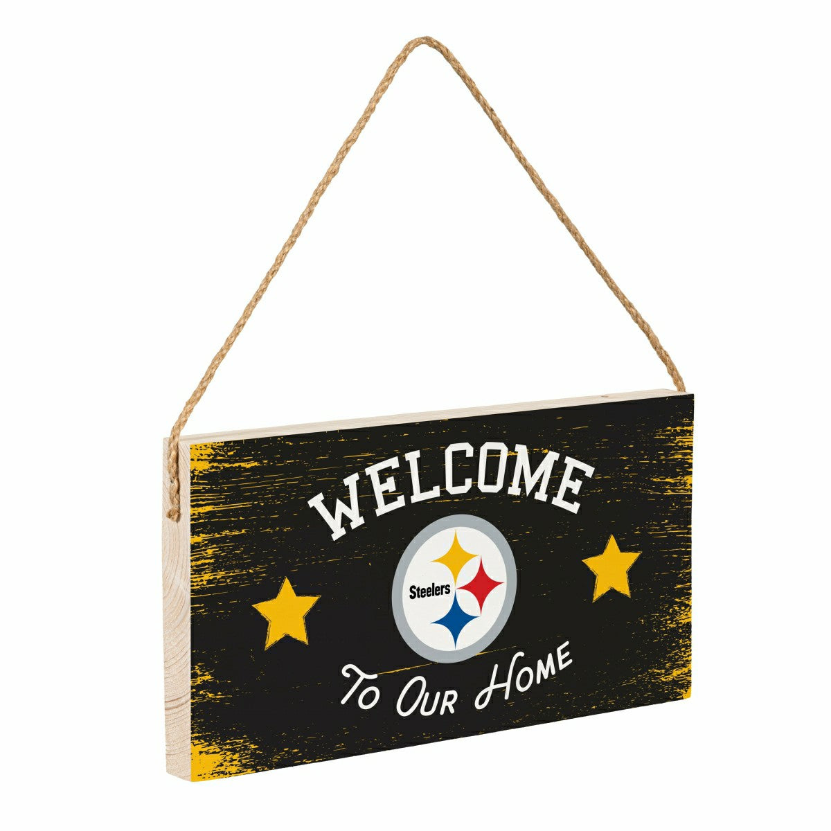 Pittsburgh Steelers Wood Wall Sign, 6x11 - NFL Home