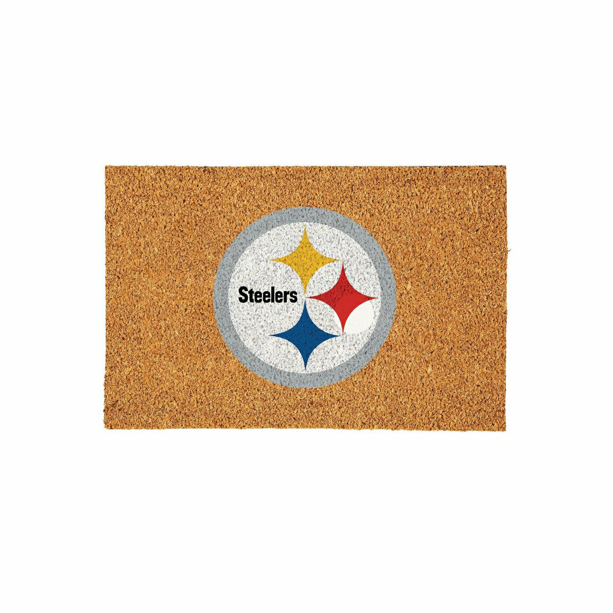 Pittsburgh Steelers Large Full Color Coir Mat, 36"x24" - NFL