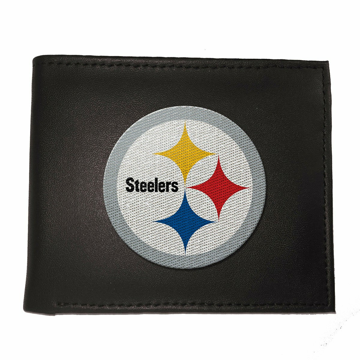 Pittsburgh Steelers Black Bi-Fold Embroidered Wallet w/ RFID Blocking - NFL Home