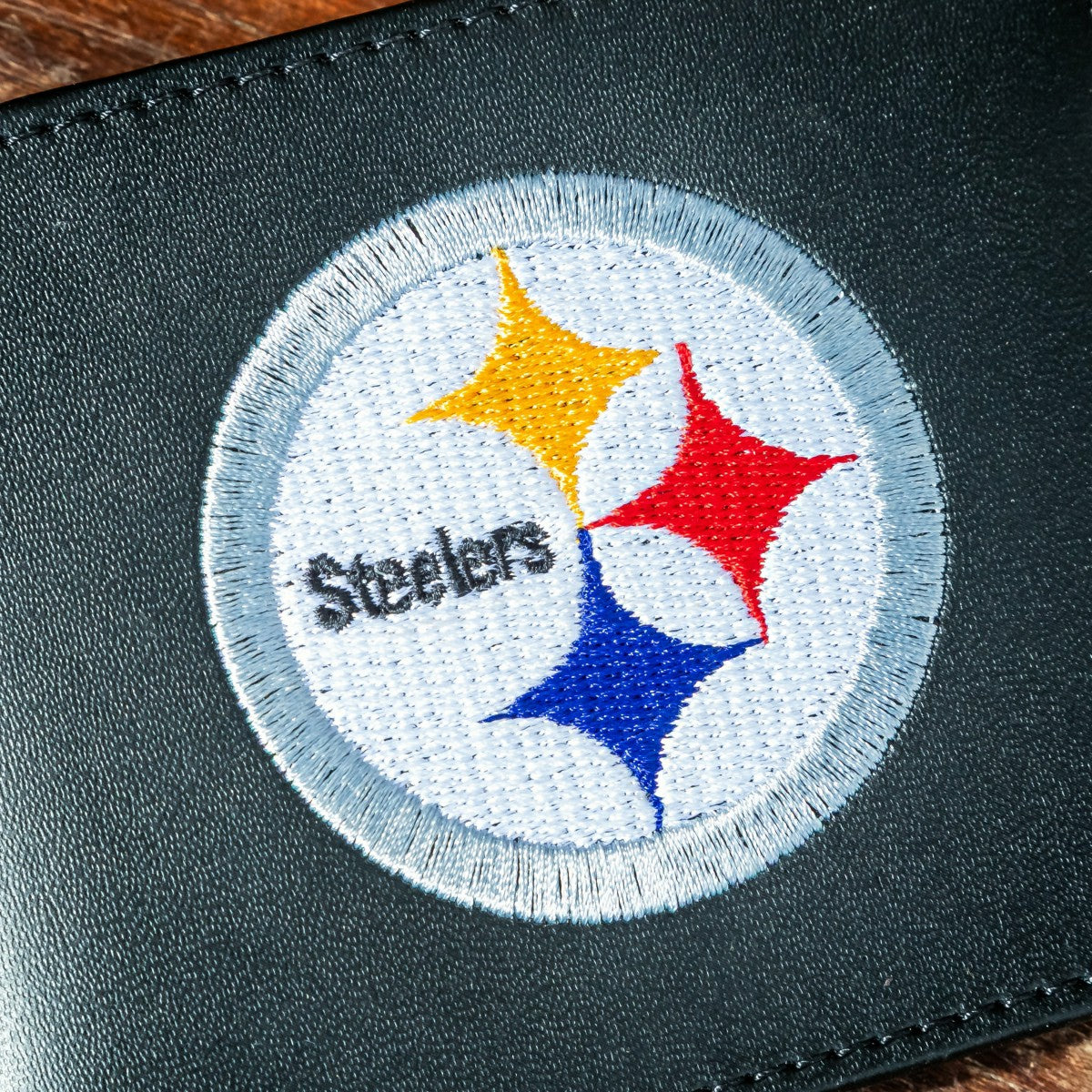 Pittsburgh Steelers Black Bi-Fold Embroidered Wallet w/ RFID Blocking - NFL Home