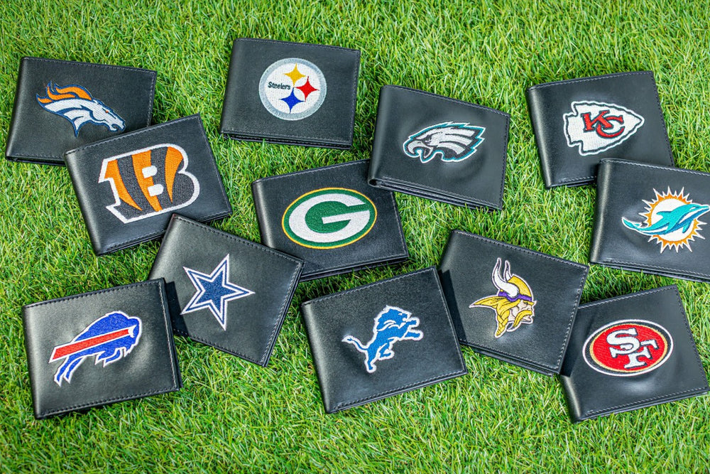 Pittsburgh Steelers Black Bi-Fold Embroidered Wallet w/ RFID Blocking - NFL Home