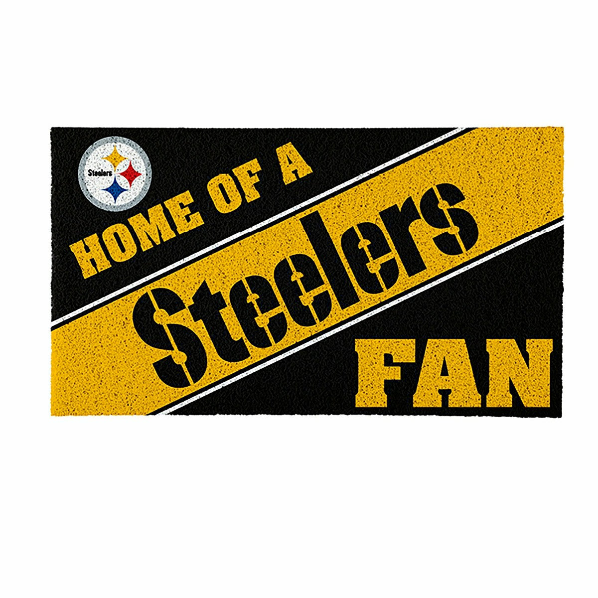 Pittsburgh Steelers, PVC Mat COLOR, Home of a Fan - NFL