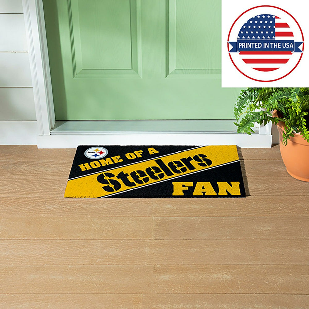 Pittsburgh Steelers, PVC Mat COLOR, Home of a Fan - NFL