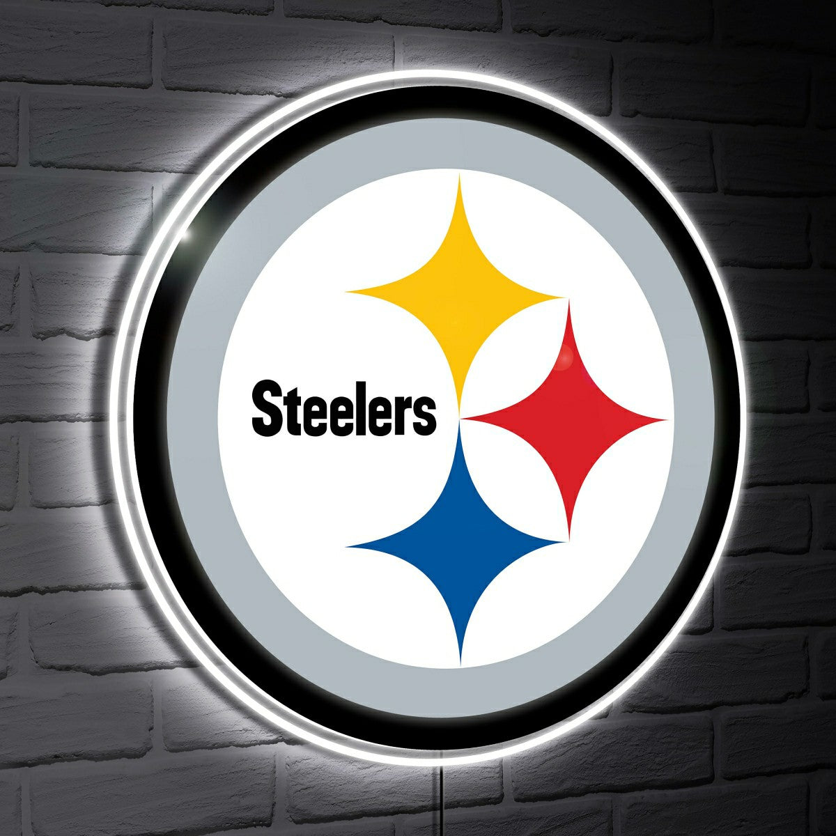 Pittsburgh Steelers LED Wall Decor, Glazelite, Logo - NFL Home