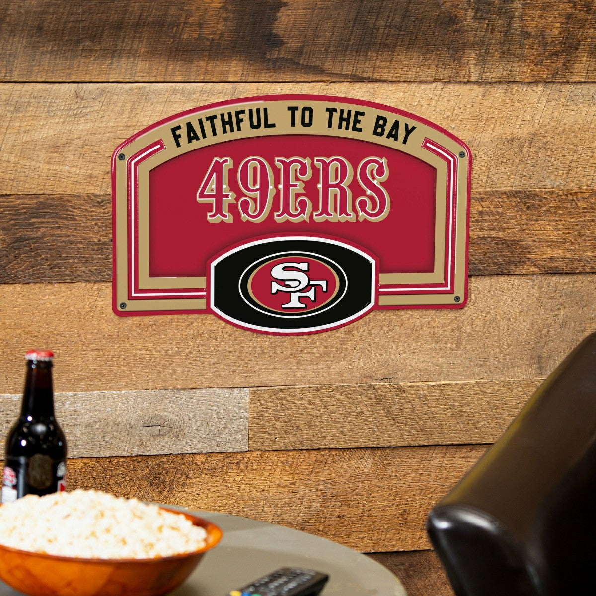 San Francisco 49ers USA Embossed Steel Wall Sign, 11" x 17" - NFL Home